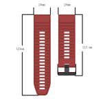 For Garmin Fenix 7X 26mm Horizontal Texture Silicone Watch Band with Removal Tool(Yellow) - Image 4