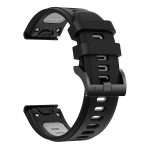 For Garmin Enduro 26mm Two-Color Sports Silicone Watch Band(Black+Grey) - Image 2