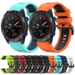 For Garmin Enduro 26mm Two-Color Sports Silicone Watch Band(Black+Grey) - Image 3