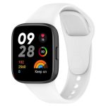 Για Xiaomi Mi Watch Lite 3 / Για Redmi Watch 3 Loop Solid Color Silicone Watch Band (Λευκό)