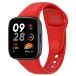 Για Xiaomi Mi Watch Lite 3 /Για Redmi Watch 3 Loop Solid Color Silicone Watch Band (Κόκκινο)