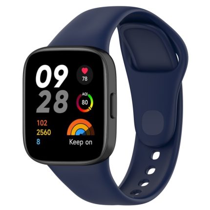 Για Redmi Watch 3 Loop τύπου Solid Color Silicone Watch Band (Midnight Blue)