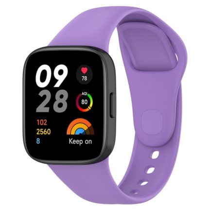 Για Redmi Watch 3 Loop Solid Color Silicone Watch Band (Purple)