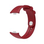 For Xiaomi Mi Band 8 Pro Solid Color Reverse Buckle Silicone Watch Band(Wine Red) - Image 2