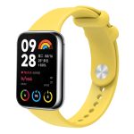 For Xiaomi Mi Band 8 Pro Solid Color Reverse Buckle Silicone Watch Band(Yellow)