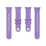 For Xiaomi Mi Band 8 Pro Solid Color Reverse Buckle Silicone Watch Band(Purple) - Image 4