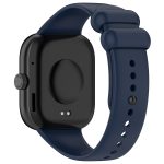 For Redmi Watch 4 Solid Color Liquid Silicone Watch Band(Dark Blue) - Image 2