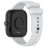 For Redmi Watch 4 Solid Color Liquid Silicone Watch Band(Light Gray) - Image 2