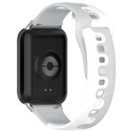 For Redmi Watch 4 Stitching Dual Color Silicone Watch Band(Gray White) - Image 2