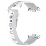 For Redmi Watch 4 Stitching Dual Color Silicone Watch Band(Gray White) - Image 3