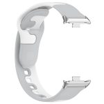 For Redmi Watch 4 Stitching Dual Color Silicone Watch Band(Gray White) - Image 4