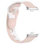 For Redmi Watch 4 Stitching Dual Color Silicone Watch Band(Pink White) - Image 4