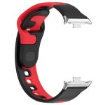 For Redmi Watch 4 Stitching Dual Color Silicone Watch Band(Black Red) - Image 4
