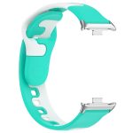 For Redmi Watch 4 Stitching Dual Color Silicone Watch Band(Green White) - Image 4