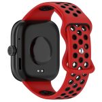 For Redmi Watch 4 Dual Color Perforated Silicone Watch Band(Red Black) - Image 2