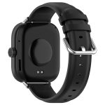 For Redmi Watch 4 Round Tail Top Layer Leather Watch Band(Black) - Image 2