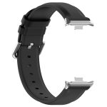 For Redmi Watch 4 Round Tail Top Layer Leather Watch Band(Black) - Image 3