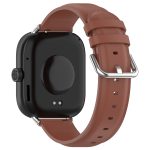 For Redmi Watch 4 Round Tail Top Layer Leather Watch Band(Brown) - Image 2