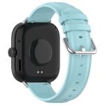 For Redmi Watch 4 Round Tail Top Layer Leather Watch Band(Light Blue) - Image 2