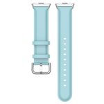 For Redmi Watch 4 Round Tail Top Layer Leather Watch Band(Light Blue) - Image 5