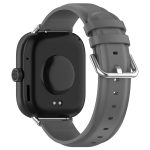 For Redmi Watch 4 Round Tail Top Layer Leather Watch Band(Gray) - Image 2