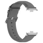 For Redmi Watch 4 Round Tail Top Layer Leather Watch Band(Gray) - Image 3