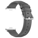 For Redmi Watch 4 Round Tail Top Layer Leather Watch Band(Gray) - Image 4