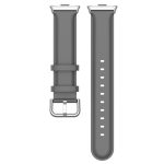 For Redmi Watch 4 Round Tail Top Layer Leather Watch Band(Gray) - Image 5