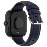 For Redmi Watch 4 Round Tail Top Layer Leather Watch Band(Dark Blue) - Image 2