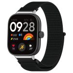 For Xiaomi Mi Band 8 Pro Nylon Loop Metal Connector Watch Band(Black)