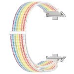 For Xiaomi Mi Band 8 Pro Nylon Loop Metal Connector Watch Band(Colorful) - Image 3
