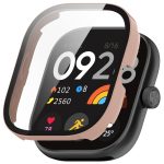 For Redmi Watch 4 PC + Tempered Film Integrated Watch Case(Pink)