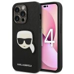 Karl Lagerfeld Saffiano Karl`s Head Patch Back Cover Σιλικόνης Μαύρο (iPhone 14 Pro) - Image 6