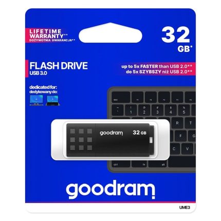 GoodRAM UME3 32GB USB 3.0 Stick Μαύρο