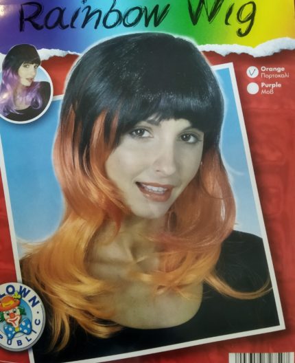 Αποκριάτικη Περούκα Rainbow Wig (Μωβ)