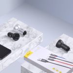 Φορτιστής αυτοκινήτου BASEUS Ψηφιακή οθόνη 2xUSB 4,8A 24W γκρι CCBX-0G - Image 6