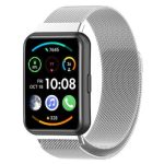 Για Huawei Watch Fit 2 Milan Μαγνητικό λουράκι από ανοξείδωτο χάλυβα (ασημί)