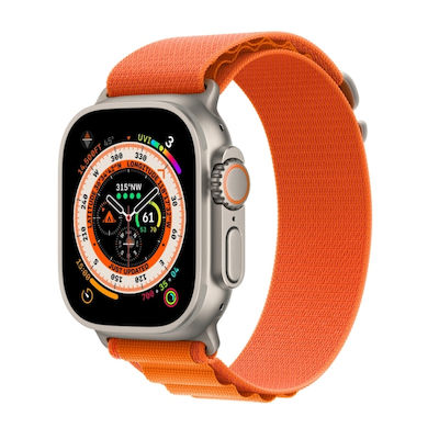 large_20230829070625_ff8d5b79 Nylon Loop Watch Band για Apple Watch Ultra 49mm / Series 8&7 45mm / SE 2&6&SE&5&4 44mm / 3&2&1 42mm (Orange) - Image 1