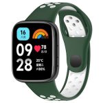 Xiaomi For Redmi Watch 3 Lite / Watch 3 Active Two Color Silicone Watch Band (ΠΡΑΣΙΝΟ +ΑΣΠΡΟ )