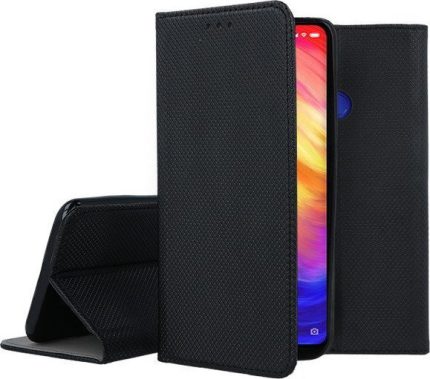 Smart Book Δερματίνης Μαύρο (Xiaomi Redmi 7)