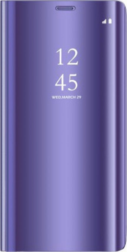 Clear View Book Μωβ (Huawei Y6  2018)