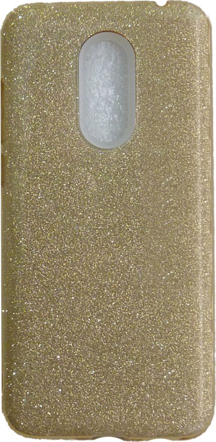 Glitter Back Cover Σιλικόνης Χρυσό (Redmi 5 Plus)