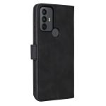 For TCL 30 SE Skin Feel Magnetic Flip Leather Phone Case(Black) - Image 2