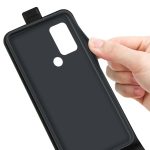 For TCL 30 SE/305/306 R64 Texture Single Vertical Flip Leather Phone Case(Black) - Image 2