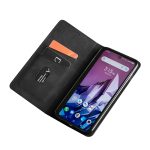 For TCL 30 SE / 306 / 305 / Aqous V6 / V6 Plus Skin Feel Magnetic Horizontal Flip Leather Phone Case(Black) - Image 2