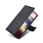 For TCL 30 SE/306/305/Sharp Aqous V6/V6 Plus Skin Feel Crocodile Magnetic Clasp Leather Phone Case(Black) - Image 2