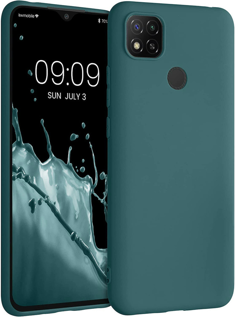 20221214165842_matt_back_cover_silikonis_dark_green_redmi_9c Matt Back Cover Σιλικόνης Dark Green (Redmi 9C) - Image 1
