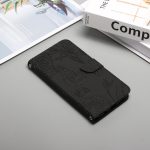 For TCL 30 SE Skin Feel Butterfly Peony Embossed Leather Phone Case(Black) - Image 3