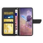 For TCL 30 SE Skin Feel Butterfly Peony Embossed Leather Phone Case(Black) - Image 4