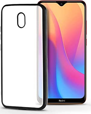 2415045-l0 ΘΗΚΗ ΤΗΛΕΦΩΝΟΥ XIAOMI REDMI 8A - ΔΙΑΦΑΝΗ ΘΗΚΗ ΣΙΛΙΚΟΝΗΣ ΜΕ ΜΑΥΡΟ ΠΛΑΙΣΙΟ - Image 1